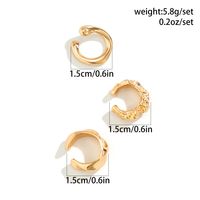 Wholesale Jewelry Vintage Style Irregular Round Alloy Plating Ear Cuffs main image 2