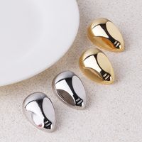 1 Pair Basic Modern Style Simple Style Geometric Plating Brass 18k Gold Plated White Gold Plated Ear Studs main image 1