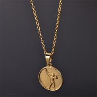 Ig Style French Style Flower Stainless Steel Plating 18k Gold Plated Pendant Necklace main image 8