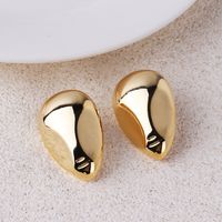 1 Pair Basic Modern Style Simple Style Geometric Plating Brass 18k Gold Plated White Gold Plated Ear Studs main image 4