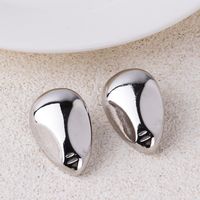 1 Pair Basic Modern Style Simple Style Geometric Plating Brass 18k Gold Plated White Gold Plated Ear Studs sku image 2