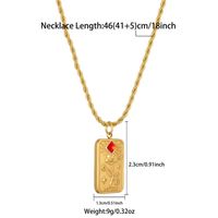 Ig Style French Style Flower Stainless Steel Plating 18k Gold Plated Pendant Necklace sku image 3
