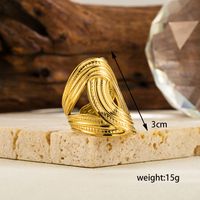 Ig Style Simple Style Geometric Solid Color Stainless Steel Plating 18k Gold Plated Open Rings sku image 1