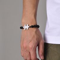 Estilo Simple Ropa De Calle Rompecabezas Acero Inoxidable 304 Hombres Pulsera main image 5