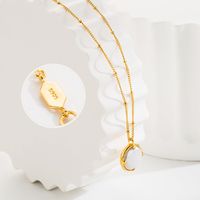 Ig Style Simple Style Round Sterling Silver Plating Inlay Baroque Pearl 18k Gold Plated Pendant Necklace main image 3