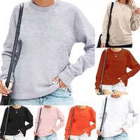 Women's Hoodies Long Sleeve Basic Solid Color main image 1