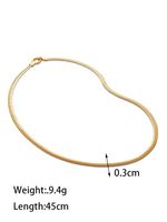 Ig Style Simple Style Solid Color Sterling Silver Plating 18k Gold Plated Necklace main image 2