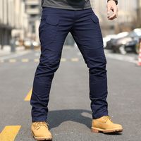 Men's Solid Color Sports Regular Fit Cargo Pants main image 4