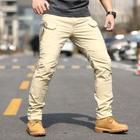 Men's Solid Color Sports Regular Fit Cargo Pants main image 1