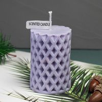 Simple Style Grid Wax Candle main image 1