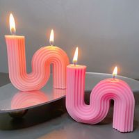 Simple Style S Shape Wax Candle main image 3