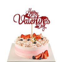 Valentine's Day Simple Style Letter Paper Daily Party Cake Decorating Supplies sku image 4