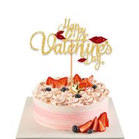 Valentine's Day Simple Style Letter Paper Daily Party Cake Decorating Supplies sku image 3