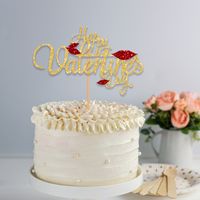 Valentine's Day Simple Style Letter Paper Daily Party Cake Decorating Supplies main image 4