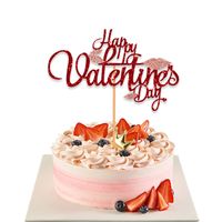 Valentine's Day Simple Style Letter Paper Daily Party Cake Decorating Supplies sku image 1