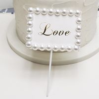 Valentine's Day Birthday Simple Style Letter Paper Party Cake Decorating Supplies sku image 2