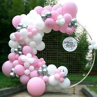 Hochzeitssaison Süss Pastoral Einfarbig Aluminiumfolie Innen Draussen Gruppe Luftballons sku image 36