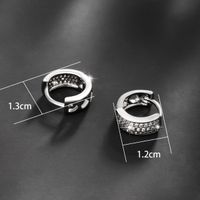 1 Pair Casual Xuping Geometric Plating Inlay Alloy Zircon Earrings main image 4