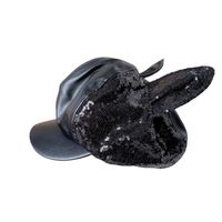 Women's Casual Cute Cat Sequins Wide Eaves Beret Hat main image 3