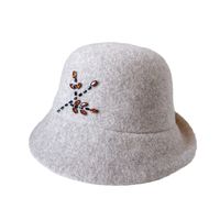 Women's Retro Simple Style Plant Crimping Bucket Hat main image 5