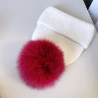 Women's Sweet Simple Style Color Block Pom Poms Eaveless Wool Cap sku image 9