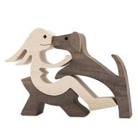 Cute Simple Style Dog Wood Ornaments Artificial Decorations sku image 9