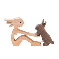 Cute Simple Style Dog Wood Ornaments Artificial Decorations main image 3