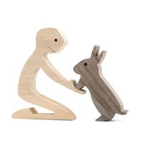 Cute Simple Style Dog Wood Ornaments Artificial Decorations sku image 14