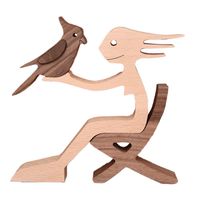 Cute Simple Style Dog Wood Ornaments Artificial Decorations sku image 17