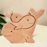 Cute Simple Style Dog Wood Ornaments Artificial Decorations sku image 1