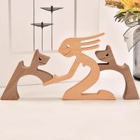Cute Simple Style Dog Wood Ornaments Artificial Decorations sku image 22