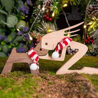 Cute Simple Style Dog Wood Ornaments Artificial Decorations sku image 26