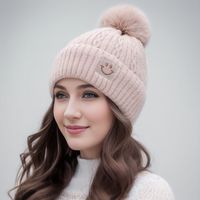 Women's Elegant Solid Color Eaveless Wool Cap main image 1