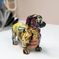 Retro Artistic Dog Synthetic Resin Ornaments Artificial Decorations main image 3