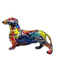 Retro Artistic Dog Synthetic Resin Ornaments Artificial Decorations main image 2