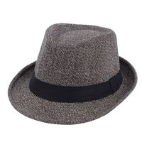 للجنسين الأساسي كتلة اللون رقعة قماشية العقص قبعة فيدورا sku image 3