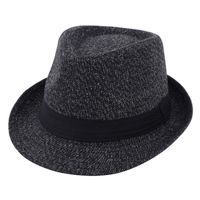 للجنسين الأساسي كتلة اللون رقعة قماشية العقص قبعة فيدورا sku image 1