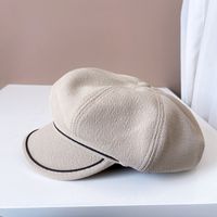 Women's Simple Style Lines Wide Eaves Beret Hat sku image 3