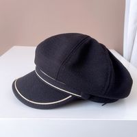 Women's Simple Style Lines Wide Eaves Beret Hat sku image 1