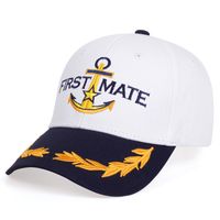 Unisex Casual Letter Anchor Grain Embroidery Curved Eaves Baseball Cap main image 2