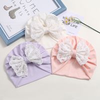 Children Unisex Cute Bow Knot Baby Hat main image 1