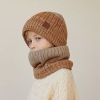 Women's Elegant Basic Solid Color Rib-knit Wool Cap main image 5
