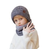 Women's Elegant Basic Solid Color Rib-knit Wool Cap main image 1