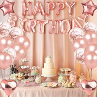 Birthday Sweet Letter Star Aluminum Film Indoor Outdoor Party Balloons main image 2