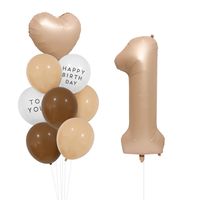 Birthday Simple Style Letter Number Aluminum Film Indoor Outdoor Party Balloons sku image 1