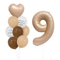 Birthday Simple Style Letter Number Aluminum Film Indoor Outdoor Party Balloons sku image 9