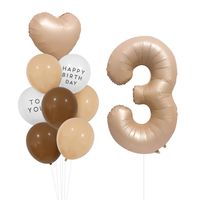Birthday Simple Style Letter Number Aluminum Film Indoor Outdoor Party Balloons sku image 3