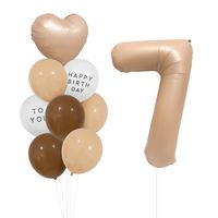 Birthday Simple Style Letter Number Aluminum Film Indoor Outdoor Party Balloons sku image 7