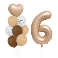 Birthday Simple Style Letter Number Aluminum Film Indoor Outdoor Party Balloons main image 4