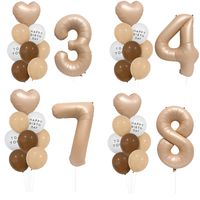 Birthday Simple Style Letter Number Aluminum Film Indoor Outdoor Party Balloons main image 1